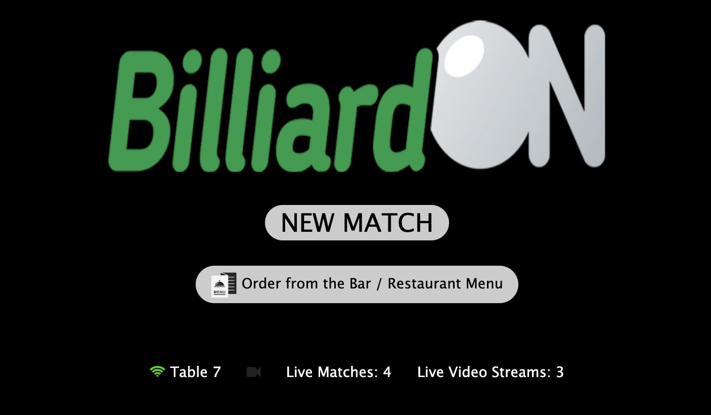 BilliardON Club Tablet App